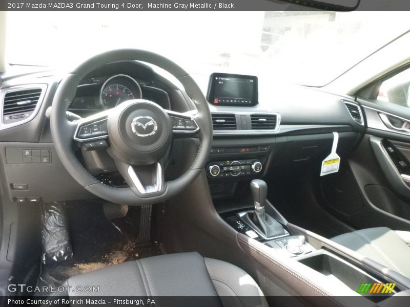 Machine Gray Metallic / Black 2017 Mazda MAZDA3 Grand Touring 4 Door