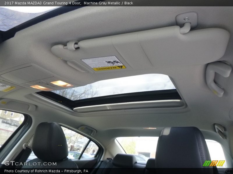 Machine Gray Metallic / Black 2017 Mazda MAZDA3 Grand Touring 4 Door