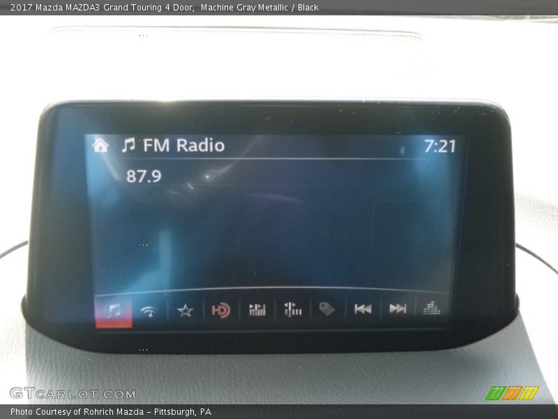 Machine Gray Metallic / Black 2017 Mazda MAZDA3 Grand Touring 4 Door