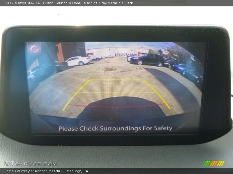 Machine Gray Metallic / Black 2017 Mazda MAZDA3 Grand Touring 4 Door