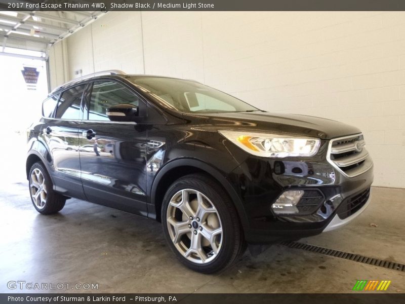 Shadow Black / Medium Light Stone 2017 Ford Escape Titanium 4WD