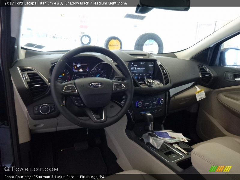 Shadow Black / Medium Light Stone 2017 Ford Escape Titanium 4WD