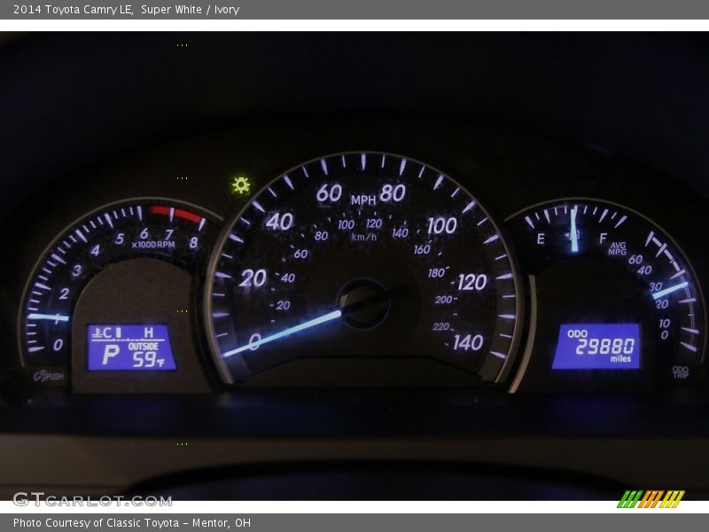 Super White / Ivory 2014 Toyota Camry LE