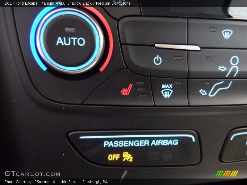 Shadow Black / Medium Light Stone 2017 Ford Escape Titanium 4WD