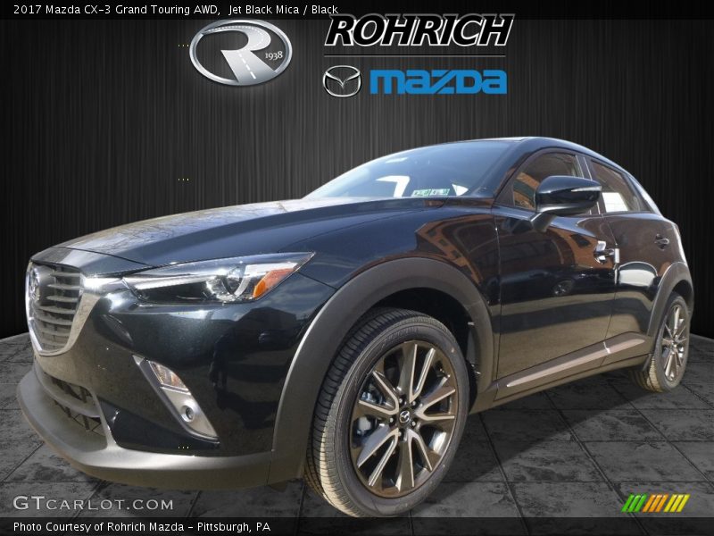 Jet Black Mica / Black 2017 Mazda CX-3 Grand Touring AWD
