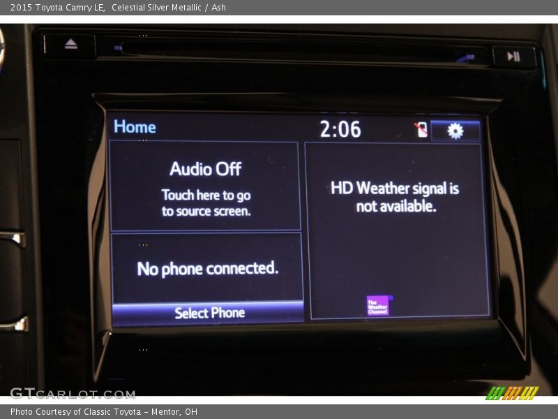 Controls of 2015 Camry LE