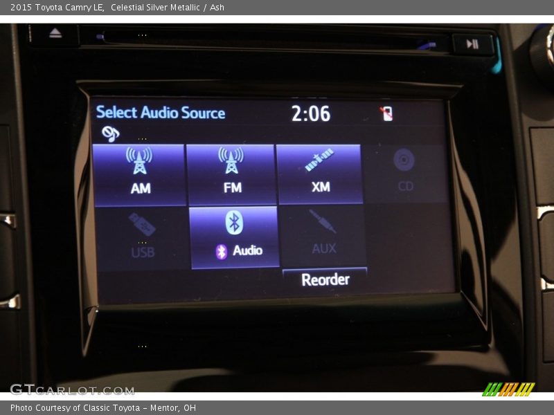 Controls of 2015 Camry LE