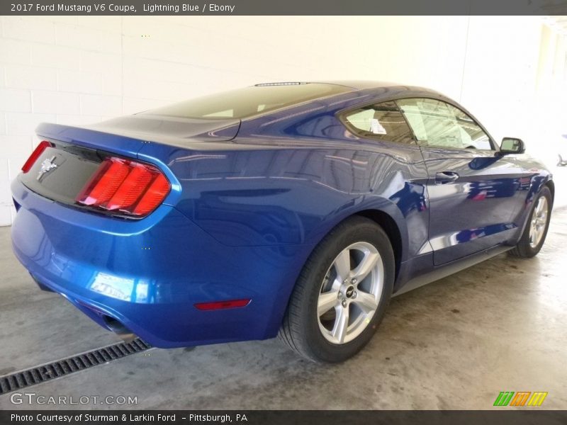 Lightning Blue / Ebony 2017 Ford Mustang V6 Coupe