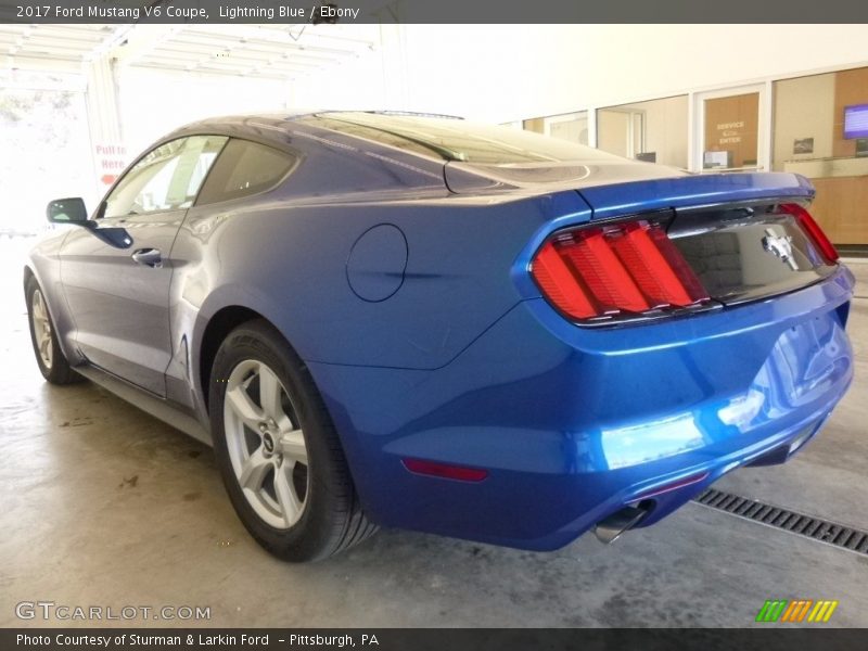 Lightning Blue / Ebony 2017 Ford Mustang V6 Coupe
