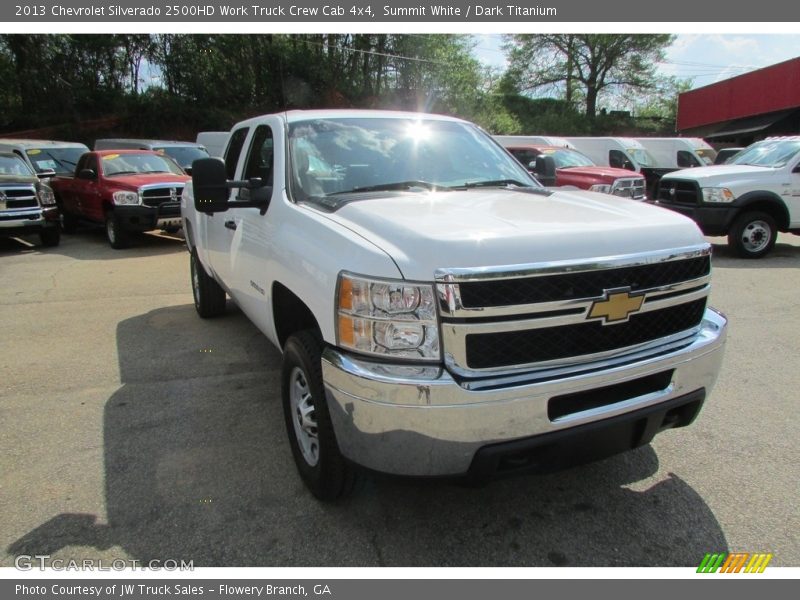 Summit White / Dark Titanium 2013 Chevrolet Silverado 2500HD Work Truck Crew Cab 4x4