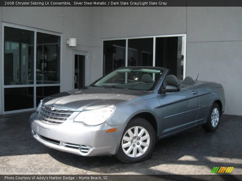 Silver Steel Metallic / Dark Slate Gray/Light Slate Gray 2008 Chrysler Sebring LX Convertible