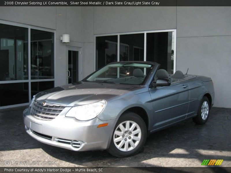 Silver Steel Metallic / Dark Slate Gray/Light Slate Gray 2008 Chrysler Sebring LX Convertible
