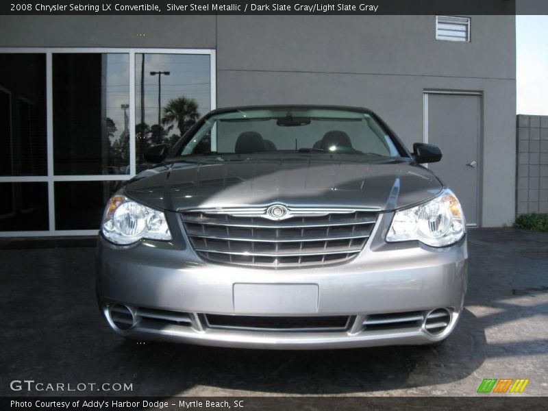 Silver Steel Metallic / Dark Slate Gray/Light Slate Gray 2008 Chrysler Sebring LX Convertible