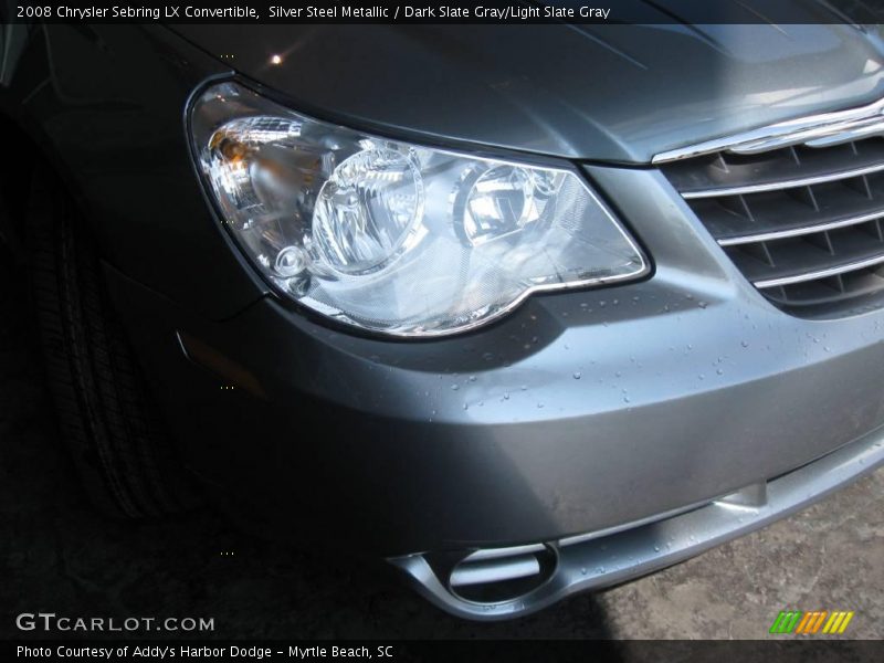 Silver Steel Metallic / Dark Slate Gray/Light Slate Gray 2008 Chrysler Sebring LX Convertible
