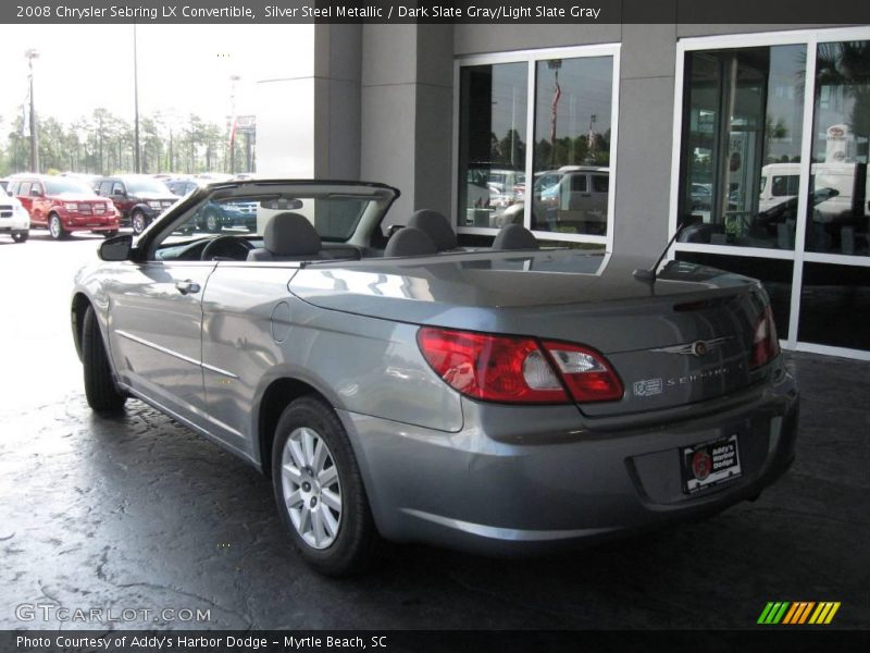 Silver Steel Metallic / Dark Slate Gray/Light Slate Gray 2008 Chrysler Sebring LX Convertible
