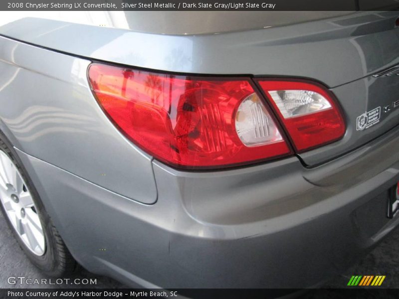Silver Steel Metallic / Dark Slate Gray/Light Slate Gray 2008 Chrysler Sebring LX Convertible
