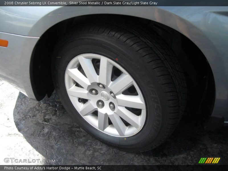 Silver Steel Metallic / Dark Slate Gray/Light Slate Gray 2008 Chrysler Sebring LX Convertible