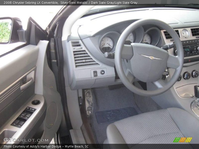 Silver Steel Metallic / Dark Slate Gray/Light Slate Gray 2008 Chrysler Sebring LX Convertible