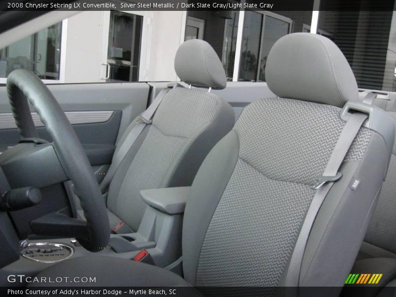 Silver Steel Metallic / Dark Slate Gray/Light Slate Gray 2008 Chrysler Sebring LX Convertible