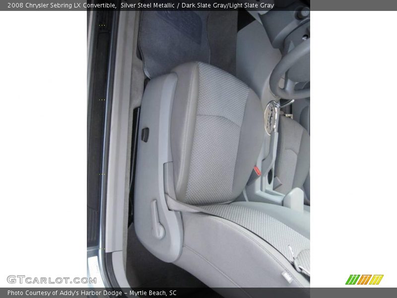 Silver Steel Metallic / Dark Slate Gray/Light Slate Gray 2008 Chrysler Sebring LX Convertible