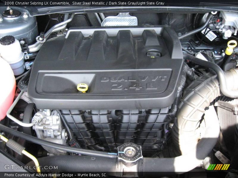 Silver Steel Metallic / Dark Slate Gray/Light Slate Gray 2008 Chrysler Sebring LX Convertible