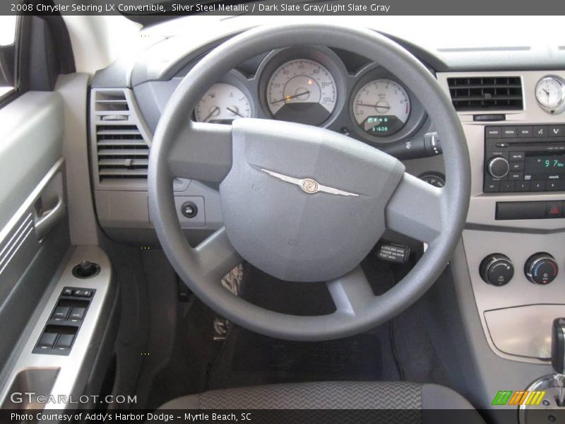 Silver Steel Metallic / Dark Slate Gray/Light Slate Gray 2008 Chrysler Sebring LX Convertible