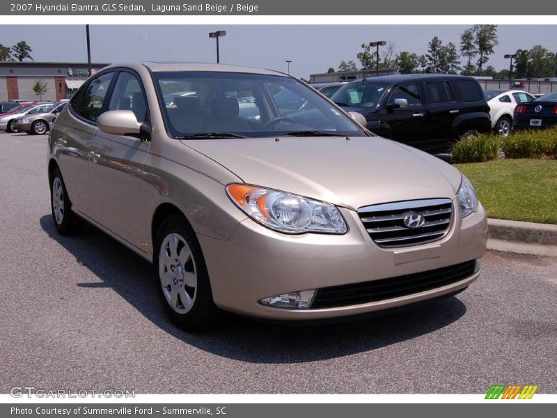 Laguna Sand Beige / Beige 2007 Hyundai Elantra GLS Sedan