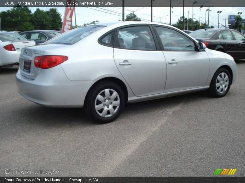 QuickSilver Metallic / Gray 2008 Hyundai Elantra GLS Sedan