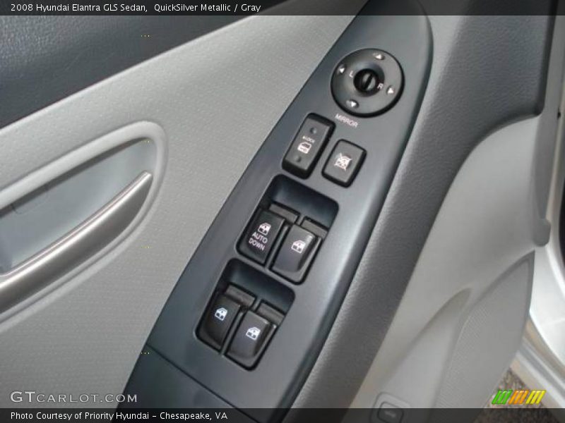 QuickSilver Metallic / Gray 2008 Hyundai Elantra GLS Sedan
