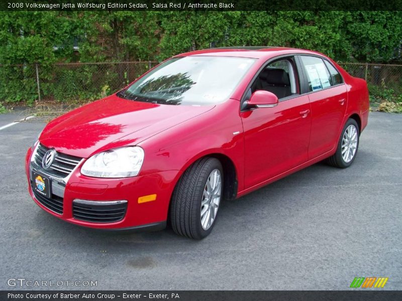 Salsa Red / Anthracite Black 2008 Volkswagen Jetta Wolfsburg Edition Sedan