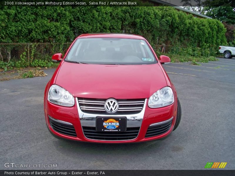 Salsa Red / Anthracite Black 2008 Volkswagen Jetta Wolfsburg Edition Sedan