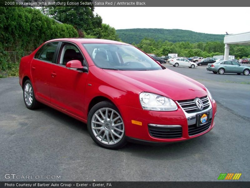 Salsa Red / Anthracite Black 2008 Volkswagen Jetta Wolfsburg Edition Sedan