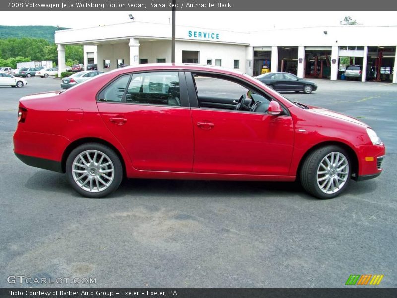 Salsa Red / Anthracite Black 2008 Volkswagen Jetta Wolfsburg Edition Sedan