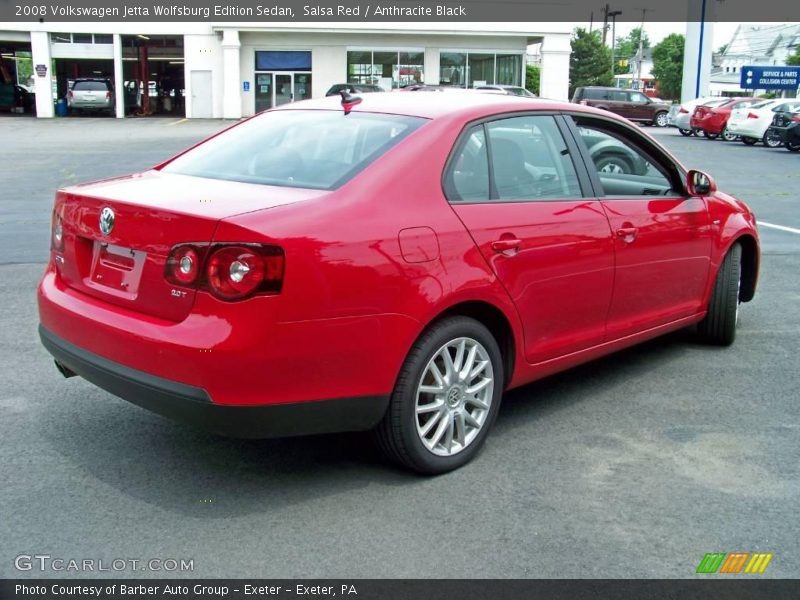 Salsa Red / Anthracite Black 2008 Volkswagen Jetta Wolfsburg Edition Sedan