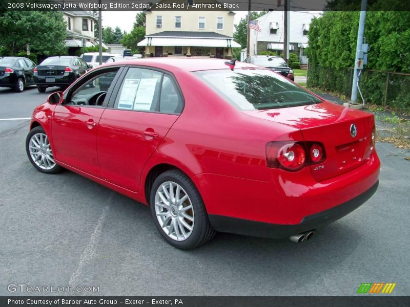 Salsa Red / Anthracite Black 2008 Volkswagen Jetta Wolfsburg Edition Sedan