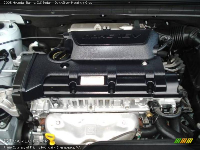 QuickSilver Metallic / Gray 2008 Hyundai Elantra GLS Sedan