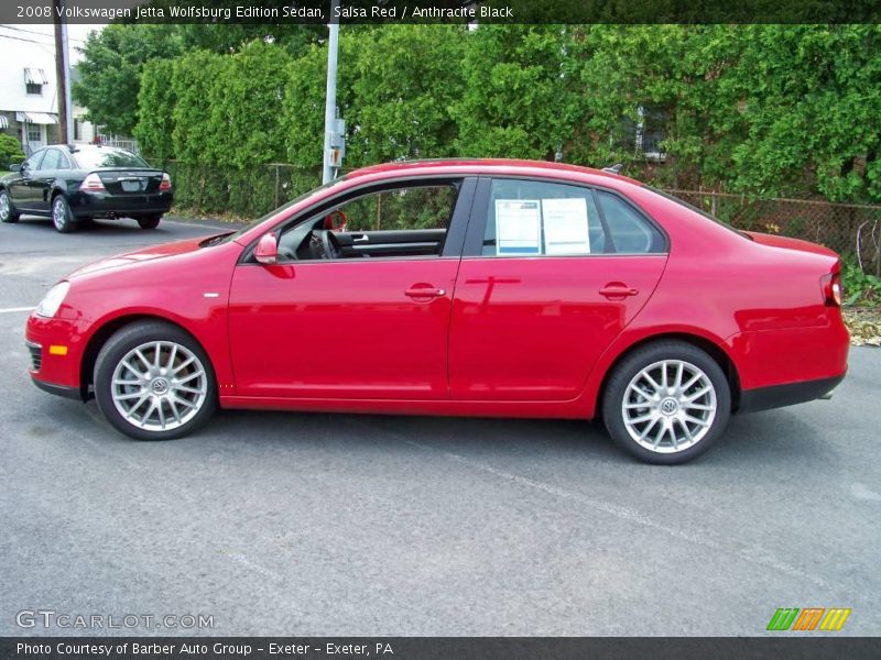 Salsa Red / Anthracite Black 2008 Volkswagen Jetta Wolfsburg Edition Sedan