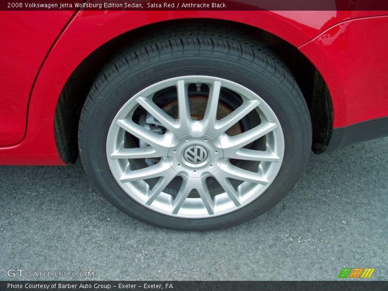 Salsa Red / Anthracite Black 2008 Volkswagen Jetta Wolfsburg Edition Sedan