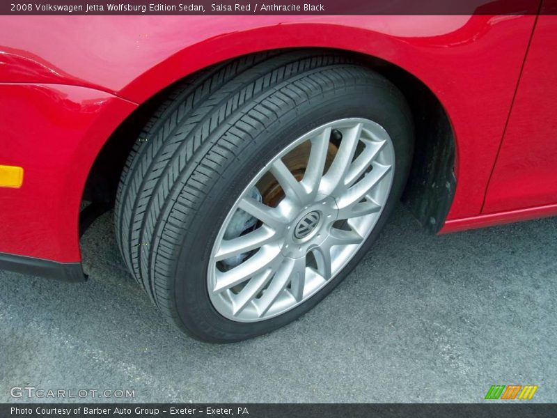 Salsa Red / Anthracite Black 2008 Volkswagen Jetta Wolfsburg Edition Sedan