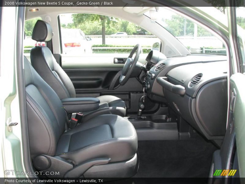 Gecko Green / Black 2008 Volkswagen New Beetle S Coupe