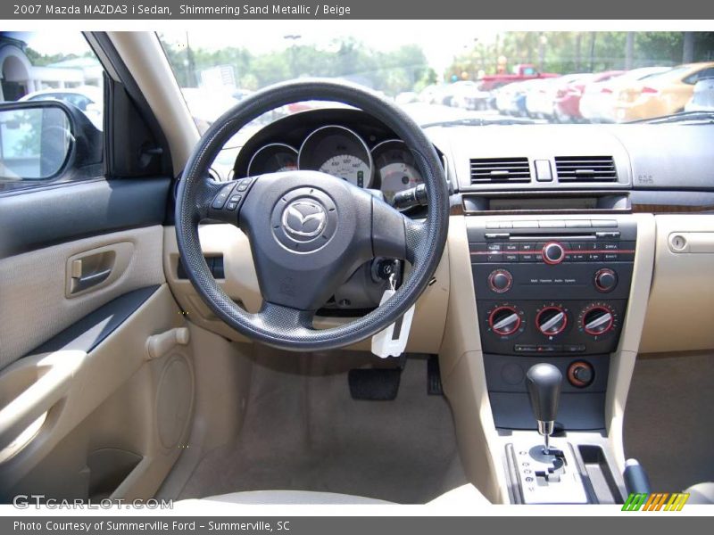 Shimmering Sand Metallic / Beige 2007 Mazda MAZDA3 i Sedan