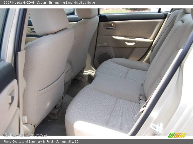 Shimmering Sand Metallic / Beige 2007 Mazda MAZDA3 i Sedan