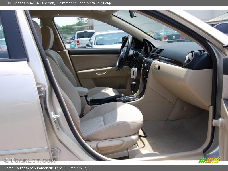 Shimmering Sand Metallic / Beige 2007 Mazda MAZDA3 i Sedan