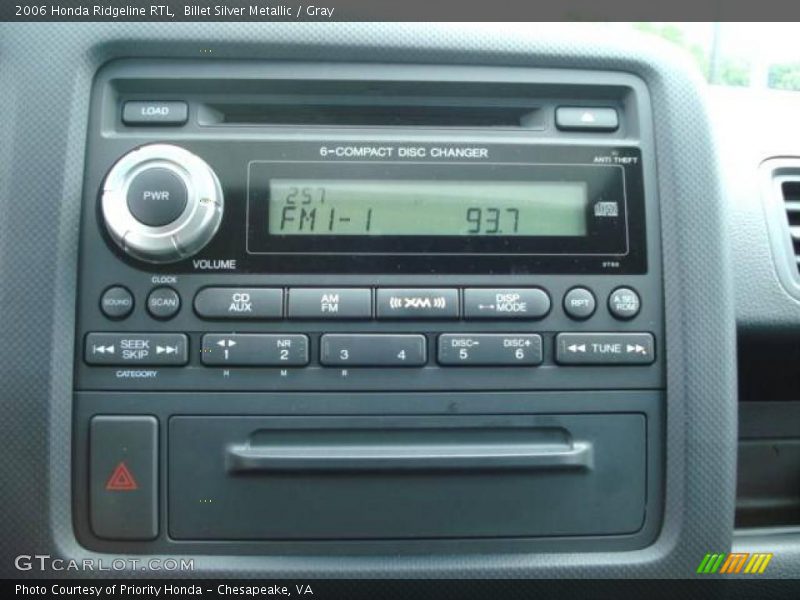 Billet Silver Metallic / Gray 2006 Honda Ridgeline RTL