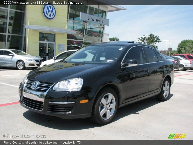 Black Uni / Anthracite 2009 Volkswagen Jetta SE Sedan