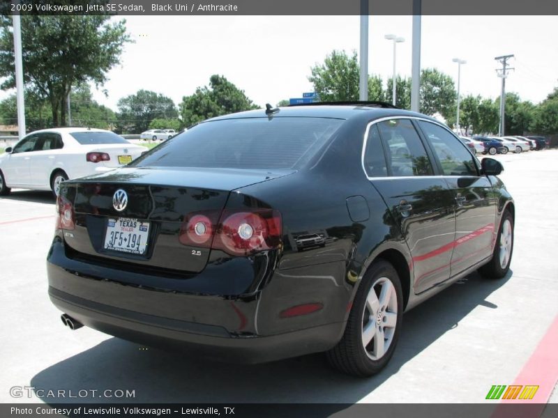 Black Uni / Anthracite 2009 Volkswagen Jetta SE Sedan