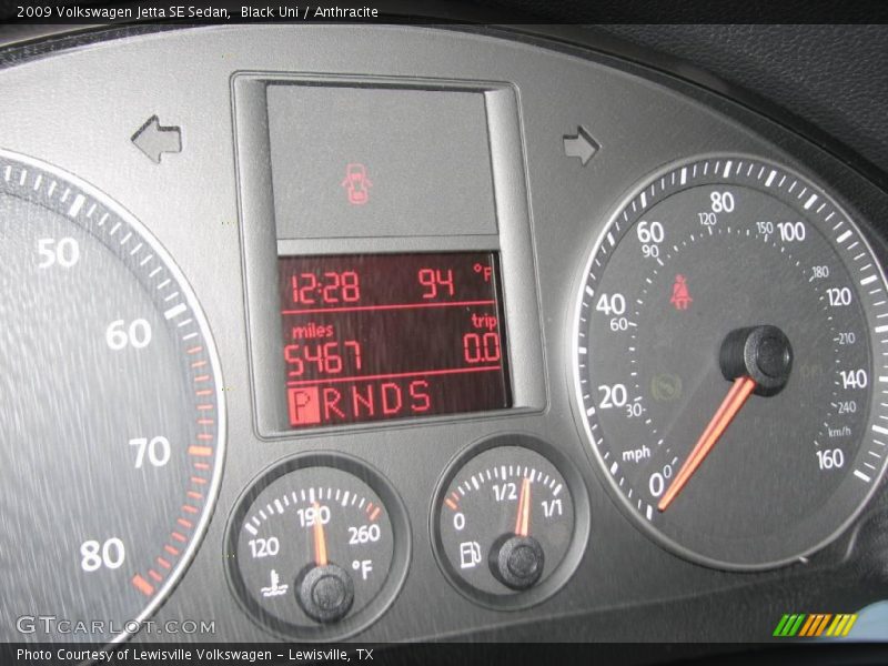Black Uni / Anthracite 2009 Volkswagen Jetta SE Sedan