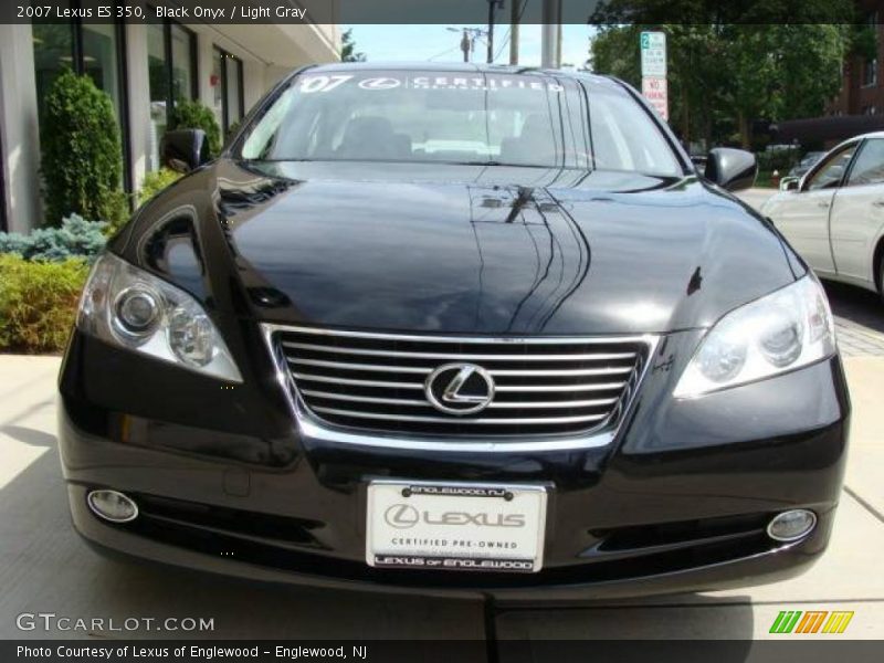 Black Onyx / Light Gray 2007 Lexus ES 350