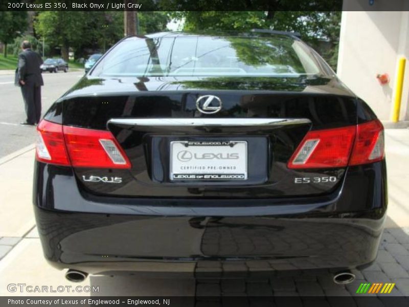 Black Onyx / Light Gray 2007 Lexus ES 350