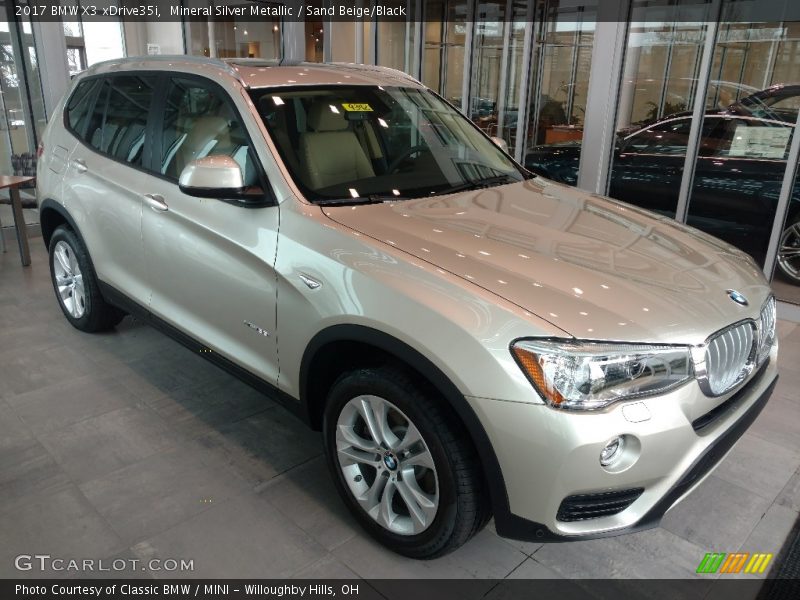 Front 3/4 View of 2017 X3 xDrive35i